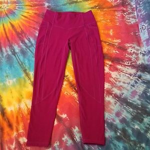 Til you collapse magenta bootyheart leggings